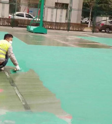 石家庄球场地面翻新