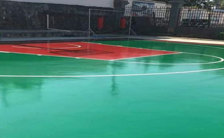 石家庄篮球场翻新地面